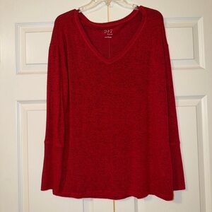Maurices Deep Red V-Neck Sweater